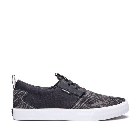 Supra Flow Womens Low Tops Shoes Black UK 51GFU